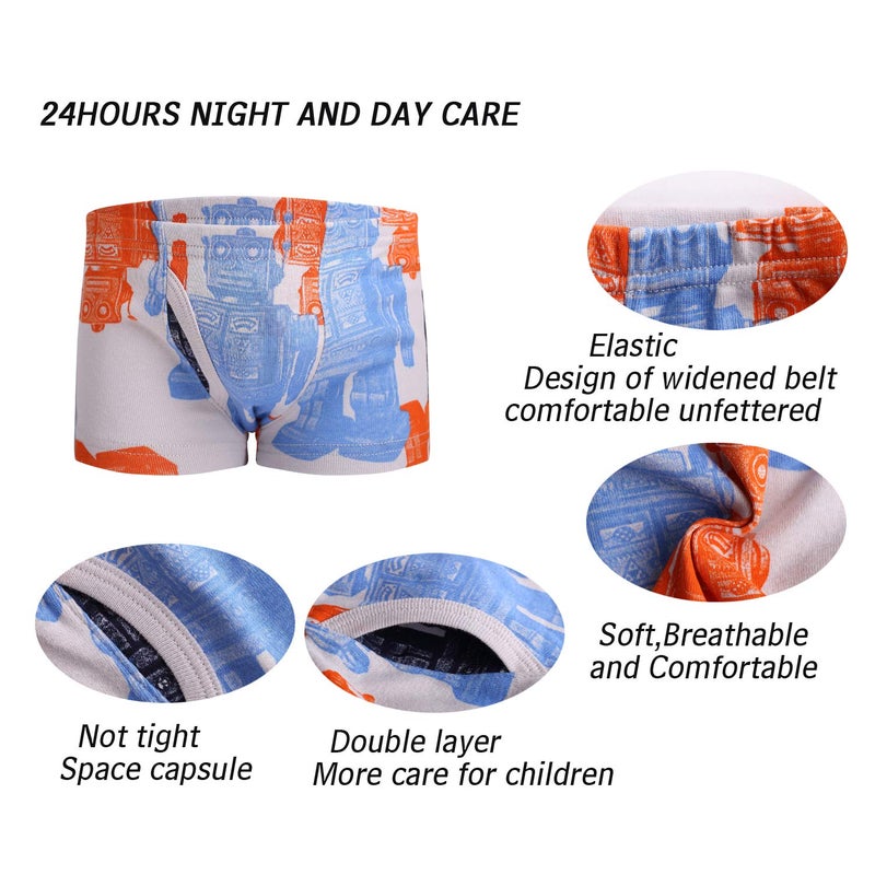 Taxzode Little Boys' Dinosaur Car Boxer Briefs Breathable Comfort Cotton Kids Boys Underwear Panties,9-piece set-2-3T 3-4T 4-5T 5-6years 7-8years 2-3 Years - Image 5